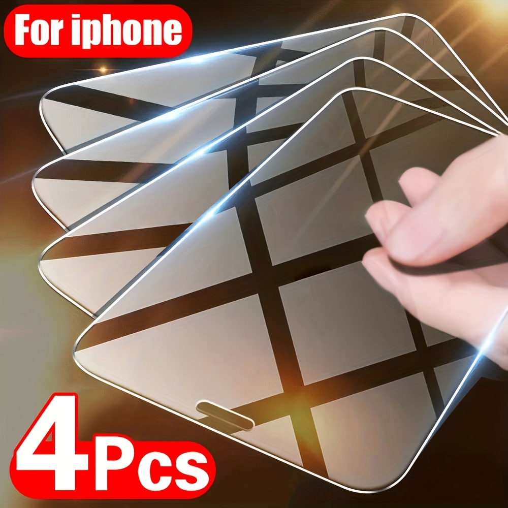 4 бр. HD закалено стъкло за iPhone 11–17 Pro/Pro Max/Plus – защитно стъклено фолио - Image 5