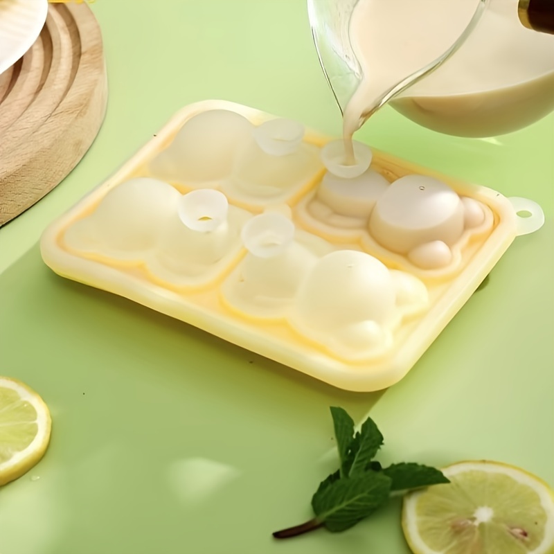 Силиконова форма за лед мече – креативен молд с капак - Image 4