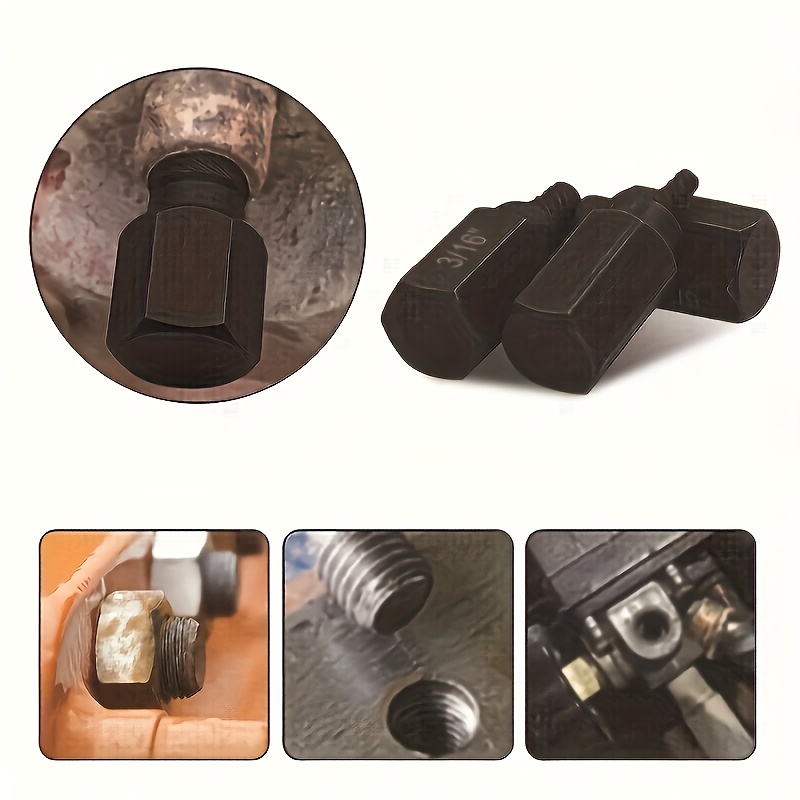 Комплект индустриални екстрактори за болтове, 10 части, премахване на повредени болтове и винтове - Image 4