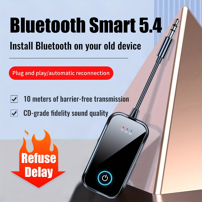 Bluetooth 5.4 TX/RX адаптер – безжичен аудио приемник/предавател за кола, самолет, ТВ и компютър - Image 6