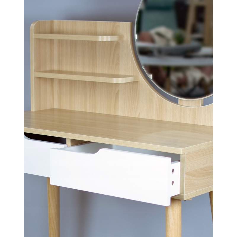 Скандинавска Козметична Тоалетка с Огледало SCANDI - Image 6