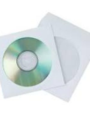 Плик за CD с прозорец – бял | CD Paper Sleeve with Window – White