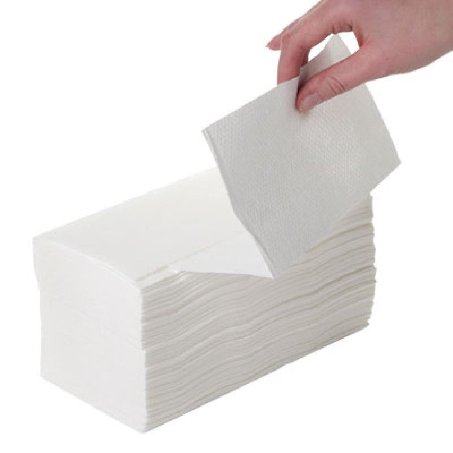 Кърпи за ръце V-fold, 100% целулоза, 200 бр | Двупластови, HoReCa качество