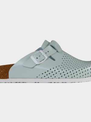 LEON LADY OLIVE GREEN | Дамско Сабо от Естествена Кожа | Анатомична Гел Стелка | Комфорт и Стил