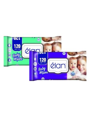 Мокри кърпи 120 бр | Нежна грижа за бебешка кожа, pH 5.5 Elan
