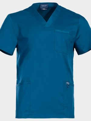Мъжка медицинска туника CHEROKEE V-NECK PETROL WWE670