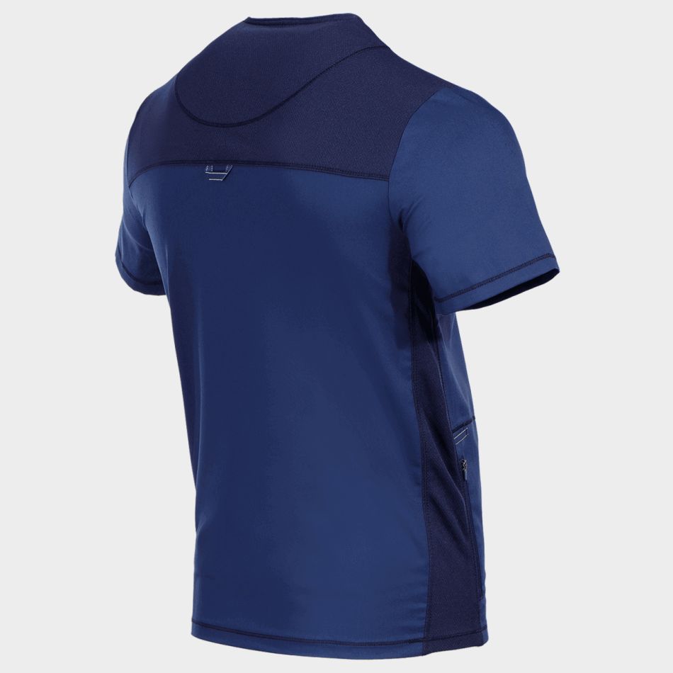 Мъжка медицинска туника CHEROKEE V-NECK DARK BLULE WWE603 - Image 3
