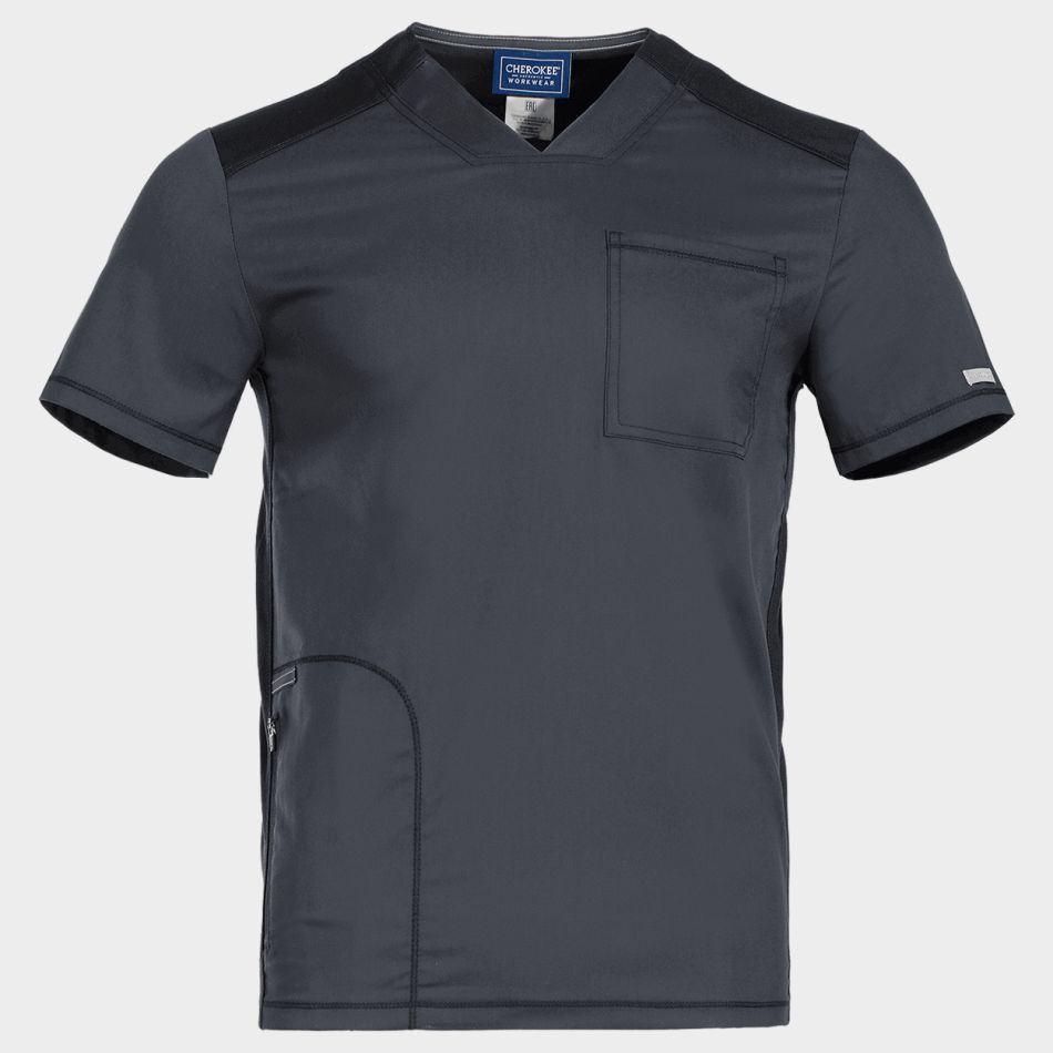 Мъжка медицинска туника CHEROKEE V-NECK GREY WWE603