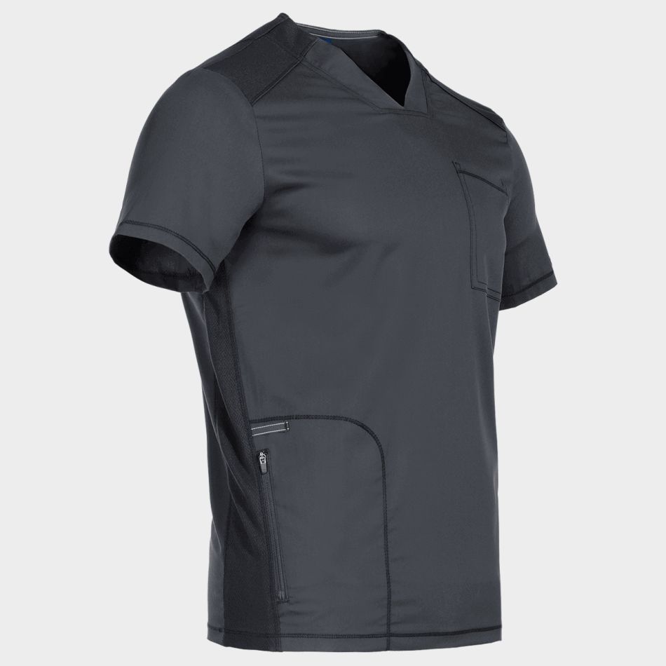Мъжка медицинска туника CHEROKEE V-NECK GREY WWE603 - Image 4