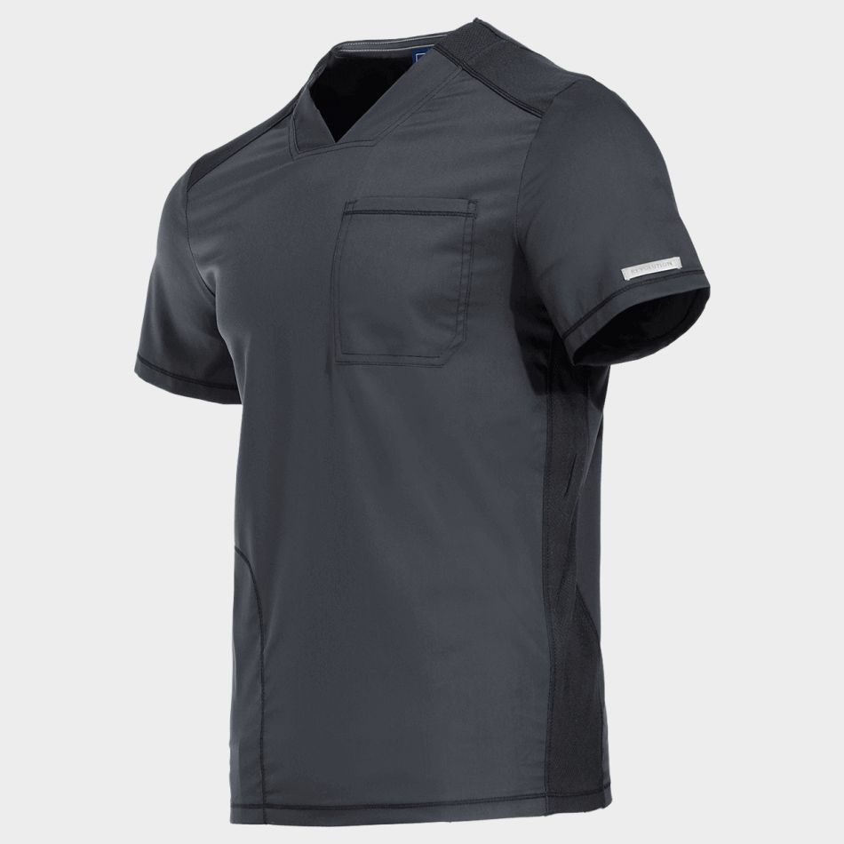 Мъжка медицинска туника CHEROKEE V-NECK GREY WWE603 - Image 3