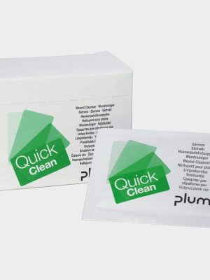 Кърпички за Почистване на Рани PLUM QuickClean Box | 20 Сашета | Стерилна Вода за Първа Помощ