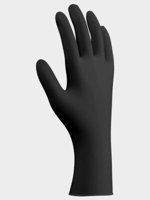 Нитрилни ръкавици PPS NITRILE BLACK PF 5.5G | Дебели черни ръкавици 5.5 г, 100 бр