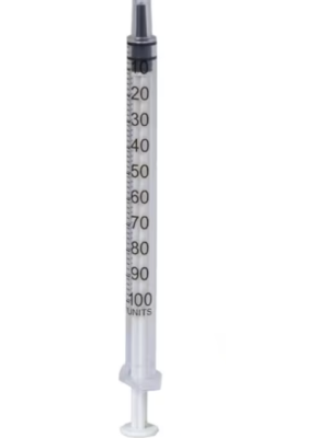 Спринцовки 1 мл трисъставни (инсулинови) – 100 бр | Insulin Syringes 1ml