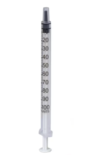 Спринцовки 1 мл трисъставни (инсулинови) – 100 бр | Insulin Syringes 1ml