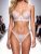 Дамски комплект бельо CHERISHLINGERIE – сутиен и танга с бродерия слънчогледи