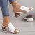 Модни дамски сандали slip-on – висок ток и стилна PU кожа