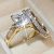 Елегантен комплект дамски пръстени с цирконий – 18K златно покритие „Bling-Bling“