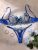 Елегантен комплект бельо CHERISHLINGERIE – сатен и мрежа с флорален дизайн