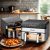 Air fryer 10/11L – фритюрник с двойни кошници и дигитален тъчскрийн