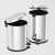 Метален кош за боклук с педал и капак  Professional Waste Bin